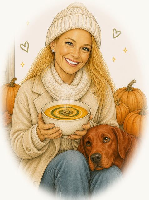 Kürbiscremesuppe, Austrian cream of pumpkin soup with pumpkin seed oil