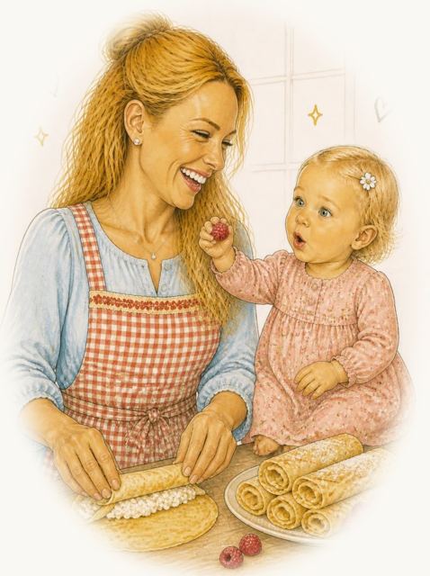 Topfenpalatschinken, Austrian cheese crêpes